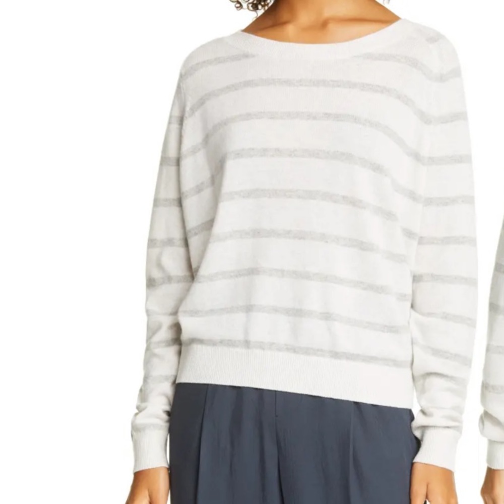 Vince Stripe Wool & Cashmere Sweater size M